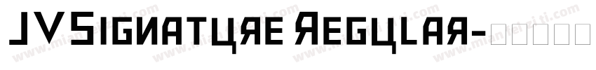 JVSignature Regular字体转换